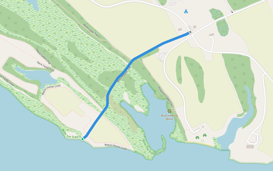 Watchhouse Trail walking route map in Lancaster