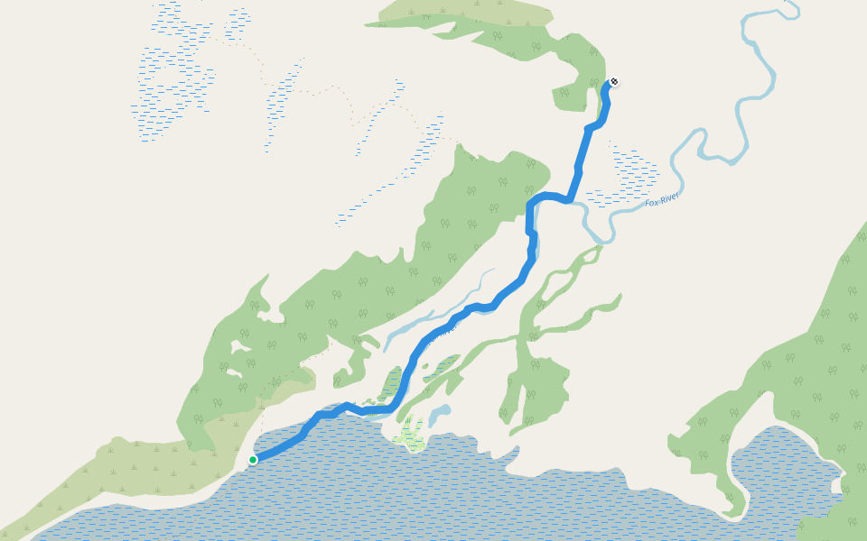 Dolima Trail walking route map in Homer