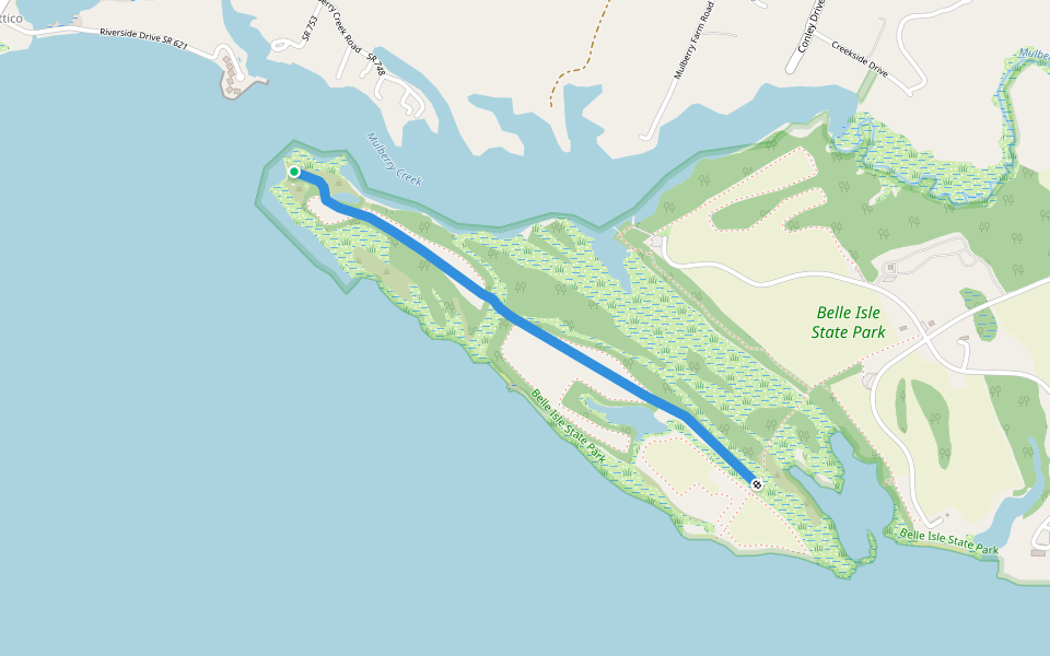 Neck Fields Trail walking route map in Lancaster