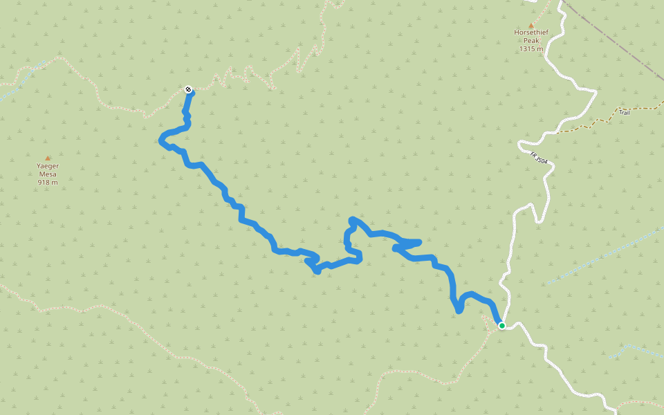 Trabuco Canyon Trail walking route map in Lake Elsinore