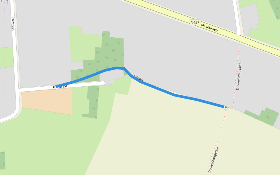 Vijfweg walking route map in Maarkedal