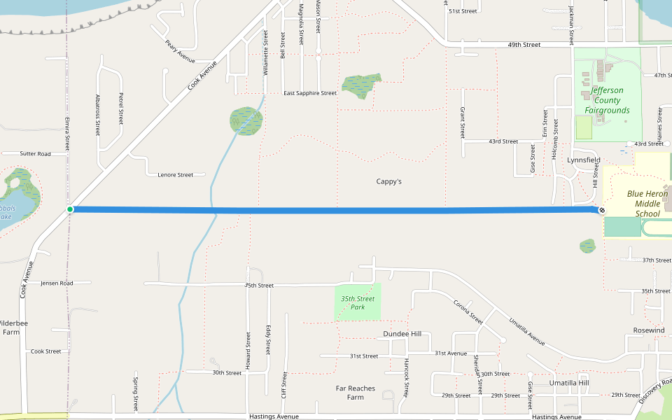 39th walking route map in Port Townsend