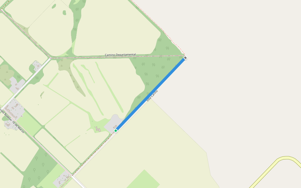 Villa Cariño walking route map in Las Cañas