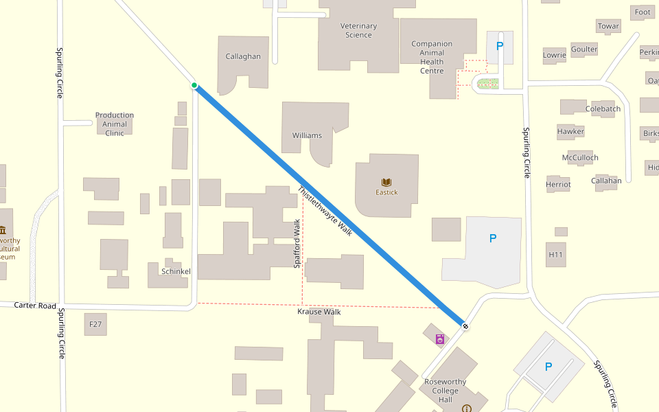 Thistlethwayte Walk walking route map in Wasleys