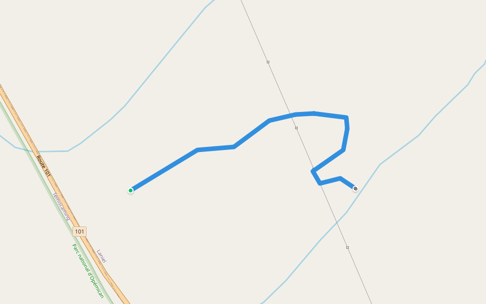 georgys walking route map in Laniel