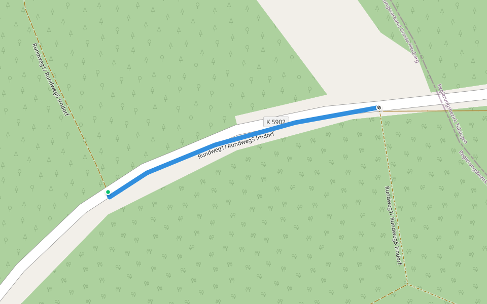 Rundweg1/ Rundweg5 Irndorf walking route map in Irndorf