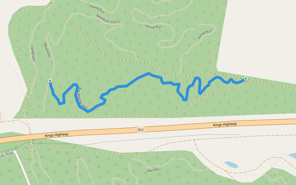 Big Wednesday walking route map in Kowen