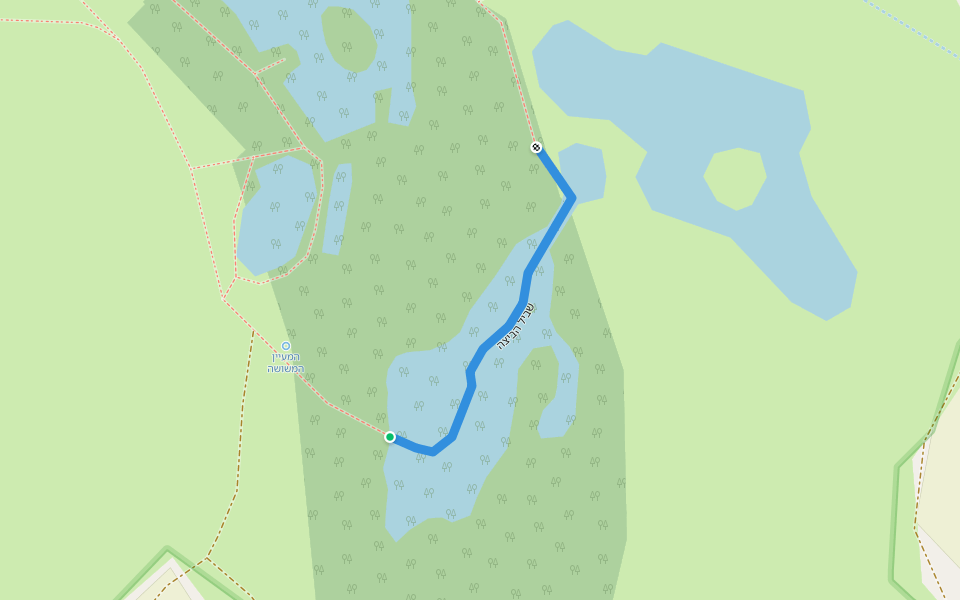 שביל הביצה walking route map in Tamra