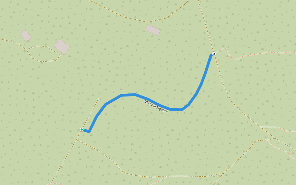 DH Cala Figuera walking route map in Calvià