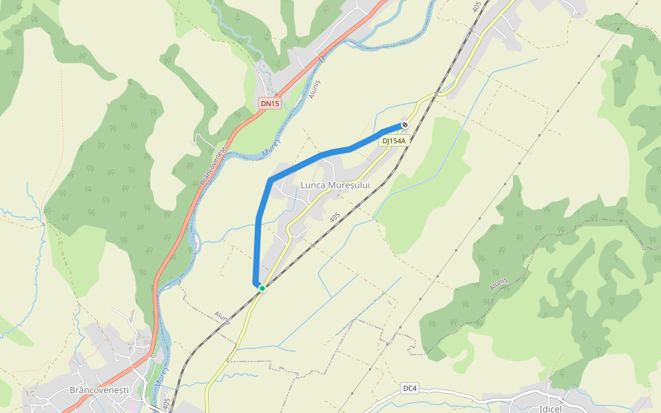 Dig walking route map in Lunca Mureşului