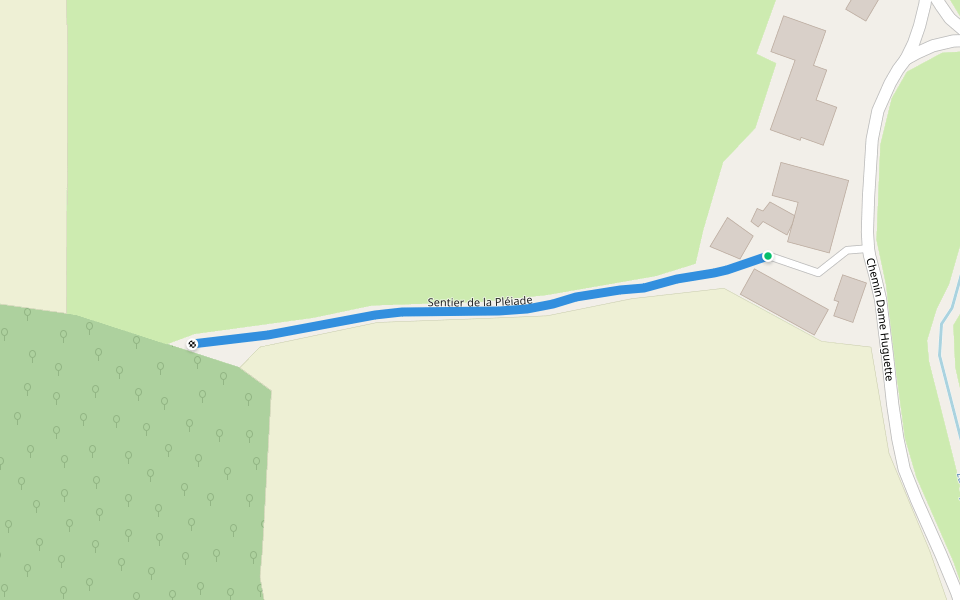 Sentier de la Pléiade walking route map in Savianges