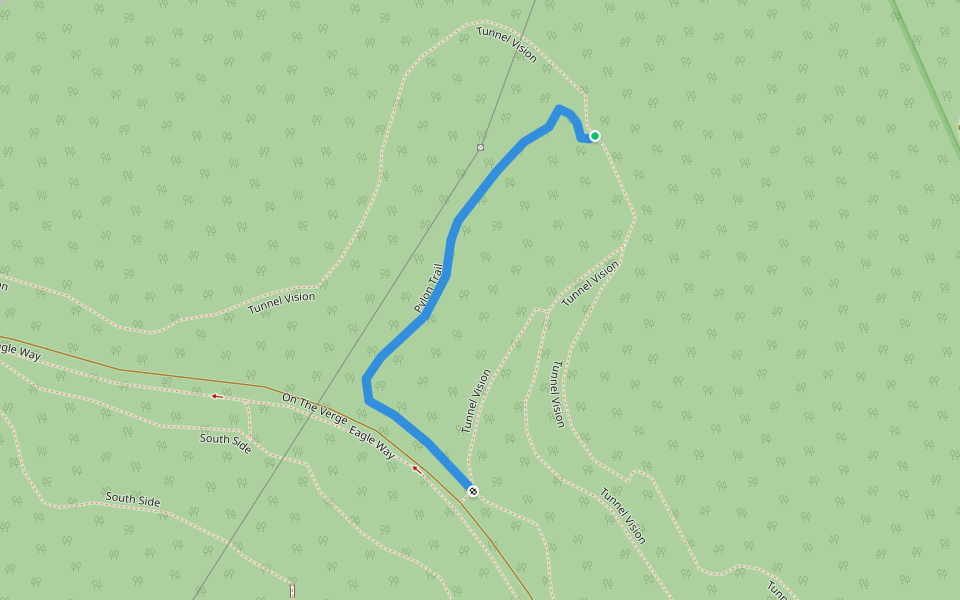 Pylon Trail walking route map in Crafers West