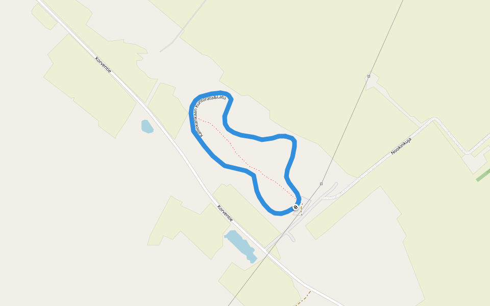 Kalliokankaan Kuntorata&Latu walking route map in Oulainen