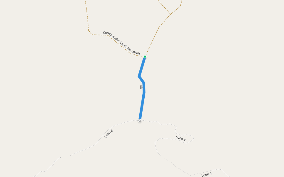 4D walking route map in Terlingua