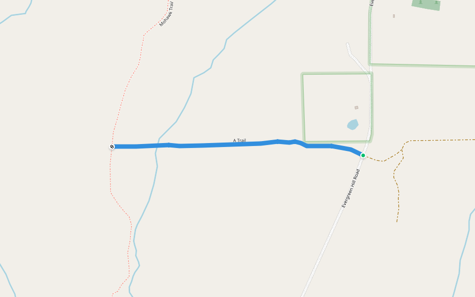 A Trail walking route map in Watkins Glen