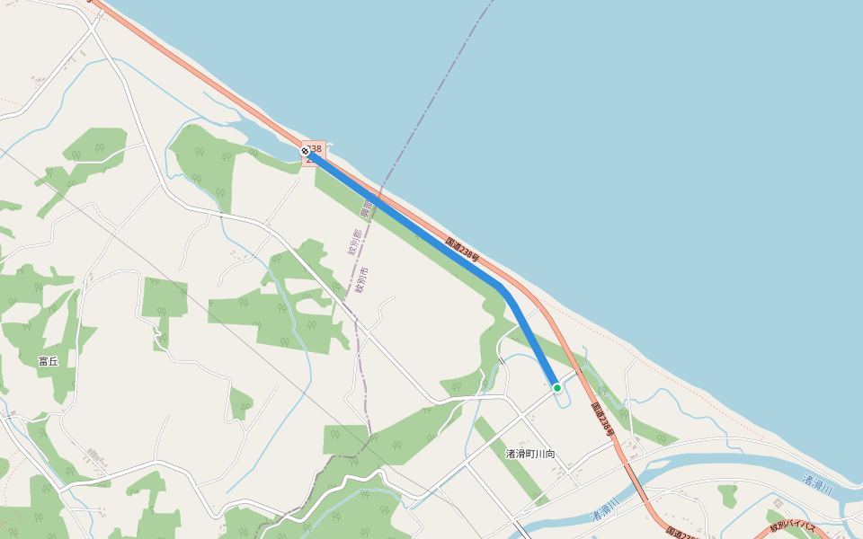 名寄本線 walking route map in Mombetsu