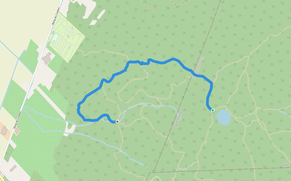 Domaine walking route map in Rougemont