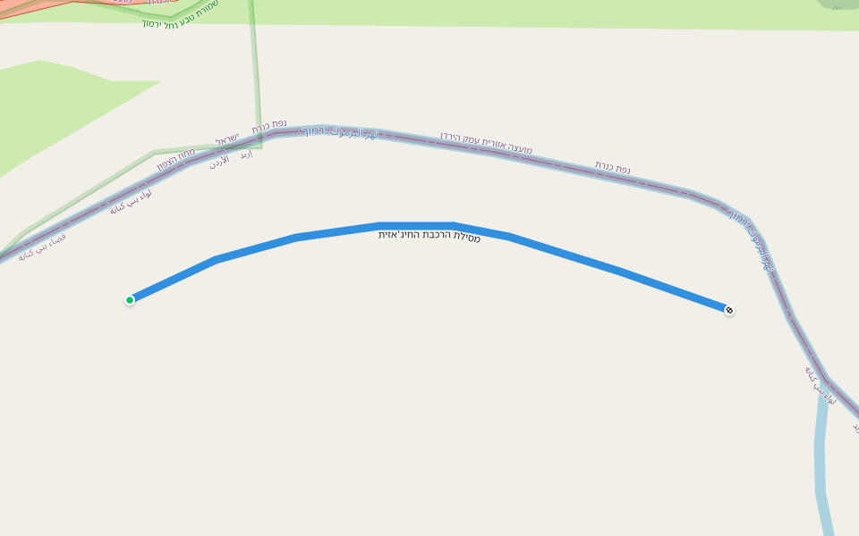 سكة حديد الحجاز السابقة walking route map in Umm Qais