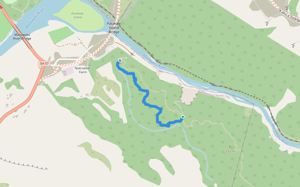 Tawa Track walking route map in Aokautere