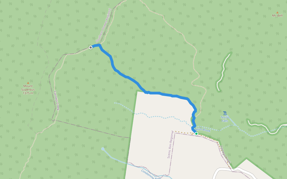 Mt Superbus Trail walking route map in The Head