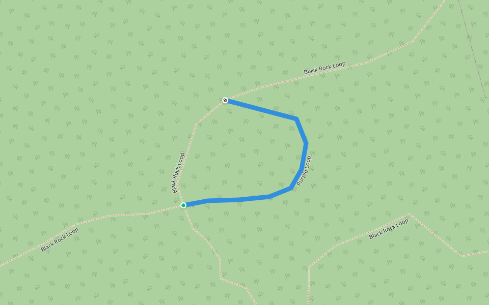 Purple Loop walking route map in Waterville