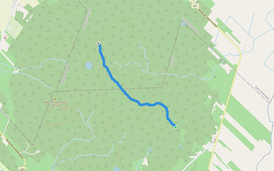 Rambo walking route map in Rougemont