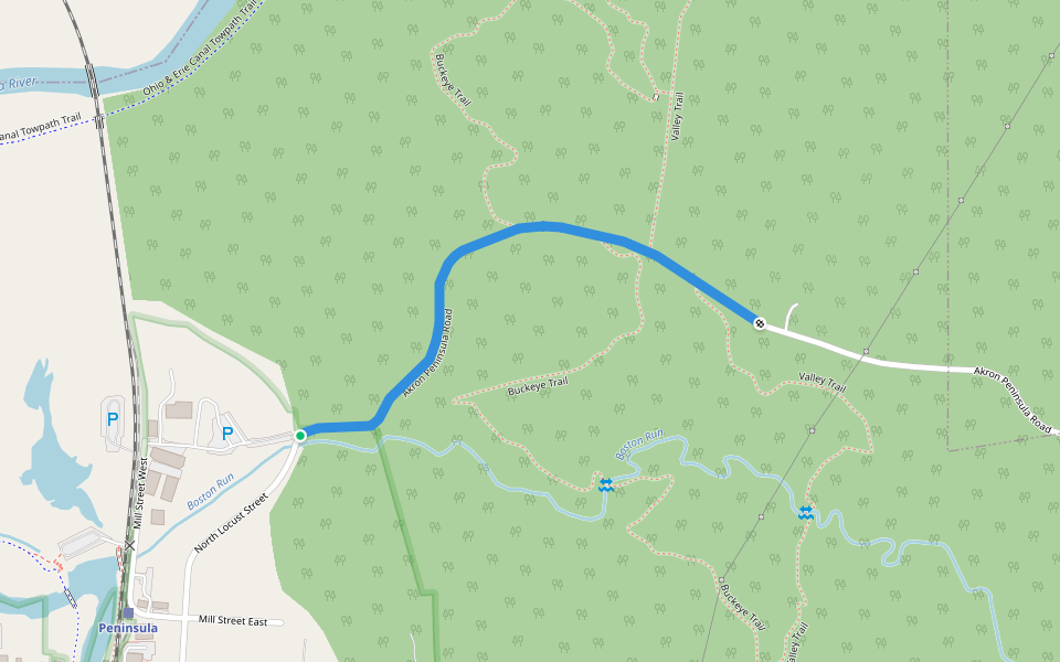 Akron Peninsula Road Hiking Ohio Pacer