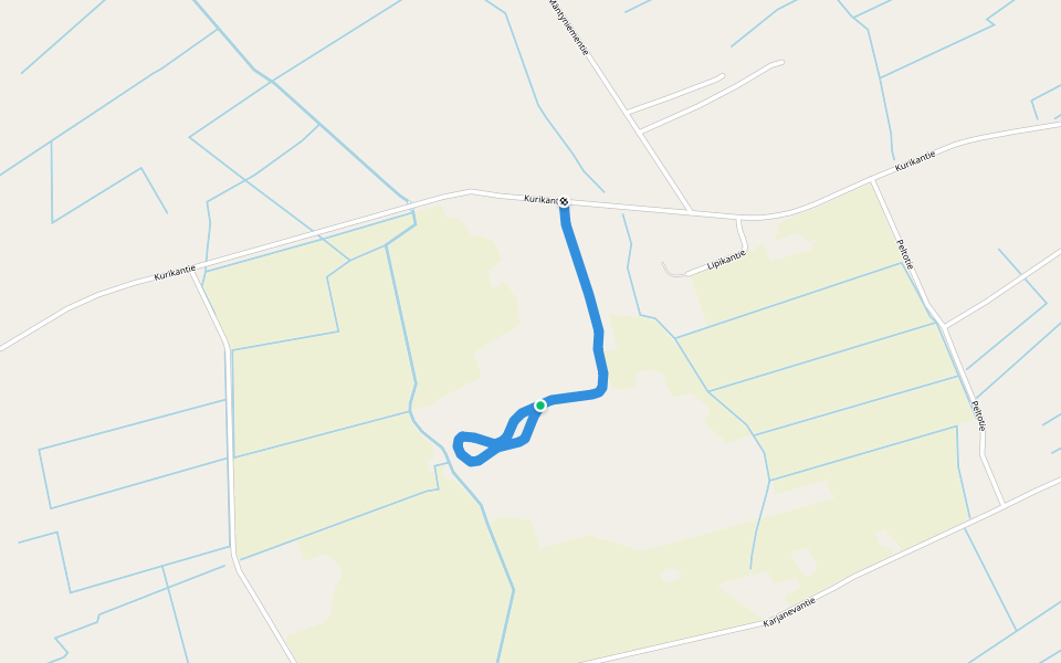 Valaistu Latu walking route map in Rauhala