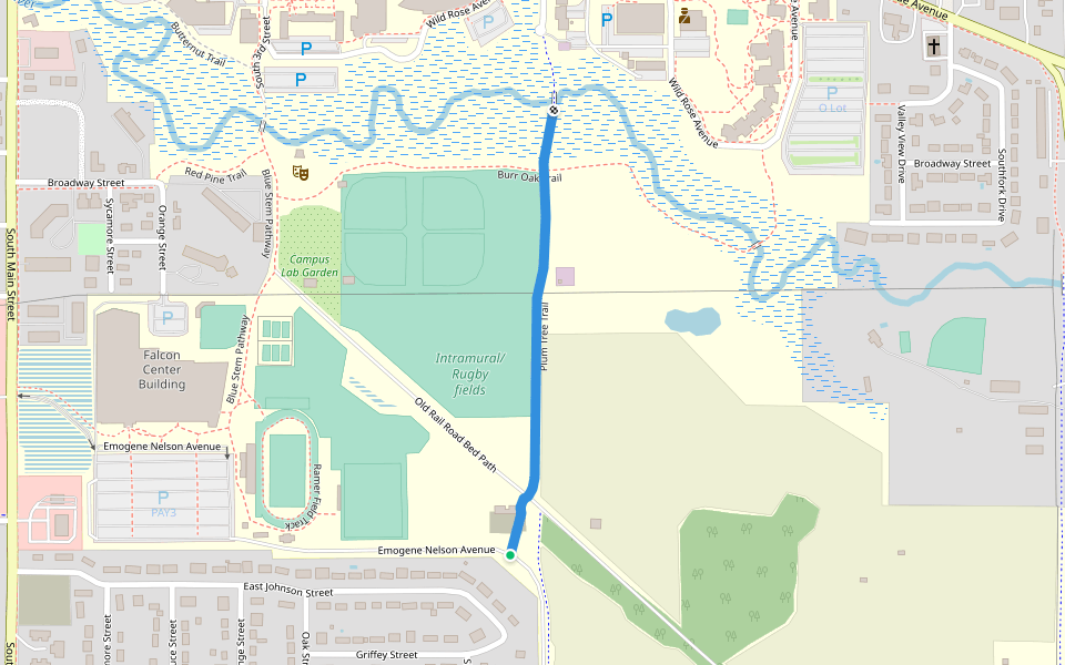 Plum Tree Trail walking route map in River Falls