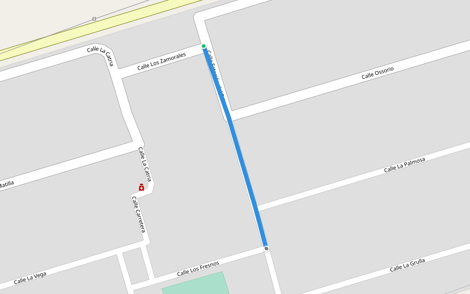 Calle Estación del Priorato walking route map in El Priorato