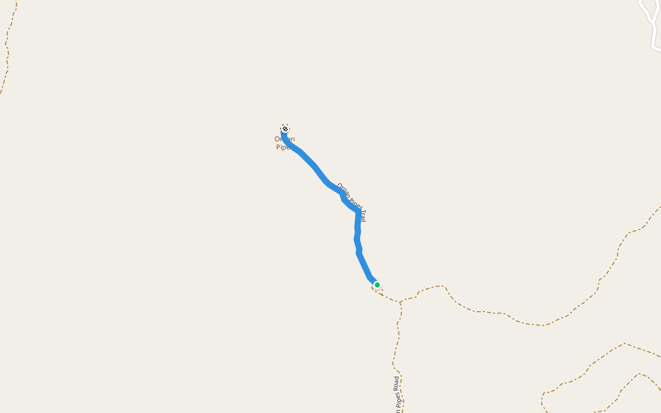 Organ Pipes walking route map in Gawler Ranges