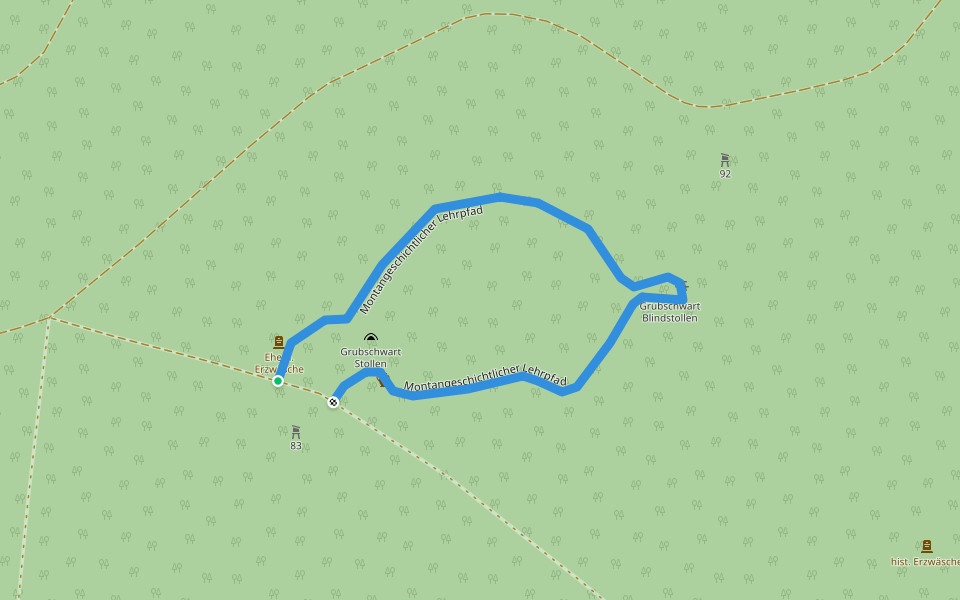 Montangeschichtlicher Lehrpfad walking route map in Raitenbuch
