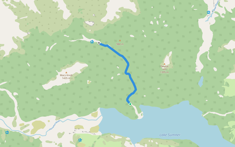 Three Mile Stream Route walking route map in Island Hills