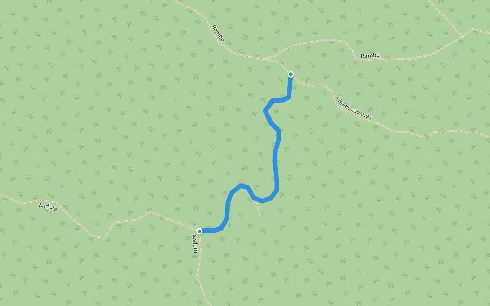 Bypass-Anduro-Rambo walking route map in Rougemont