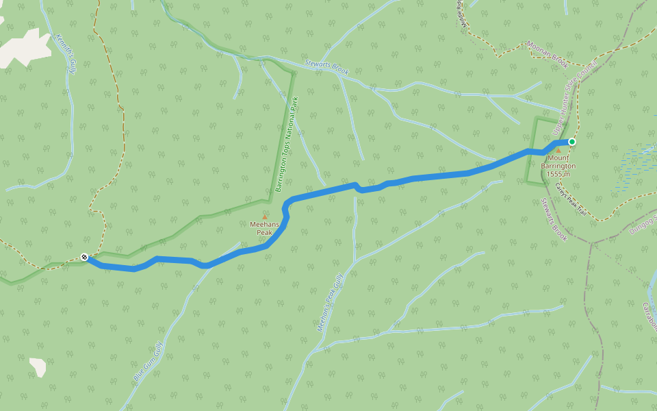 Bicentennial National Trail walking route map in Upper Allyn