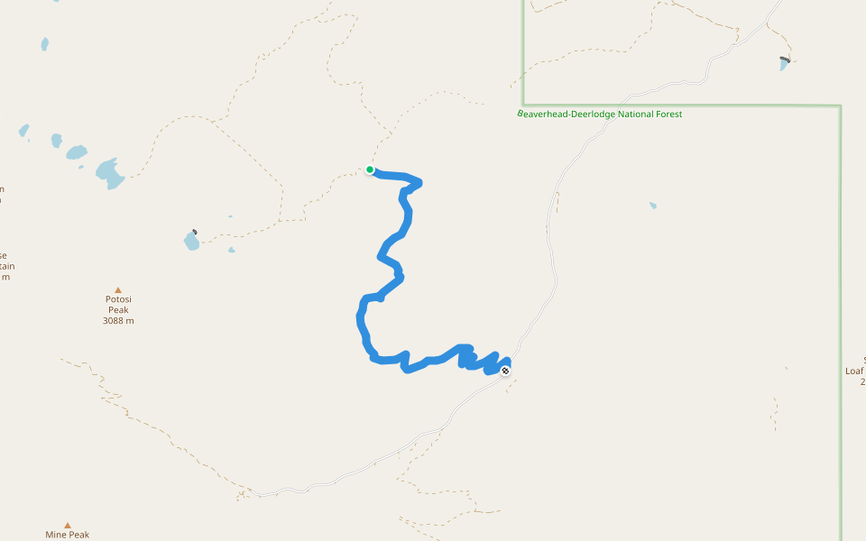 Patosi walking route map in Cardwell