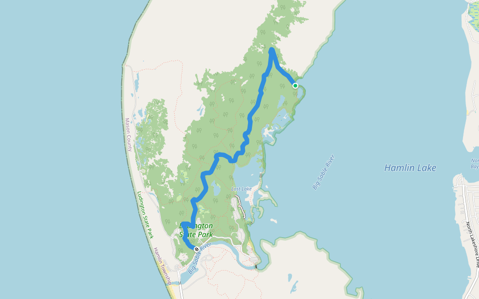 Ridge Trail Hiking Free Soil, Michigan Pacer