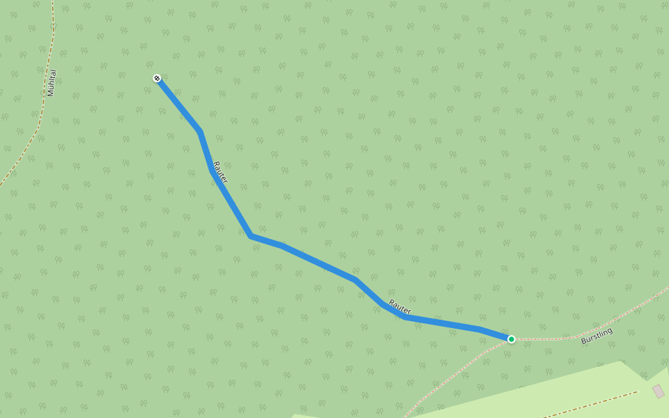 Rauter walking route map in Fortezza