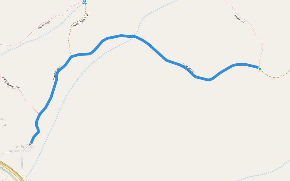 Central Trail walking route map in Jenner