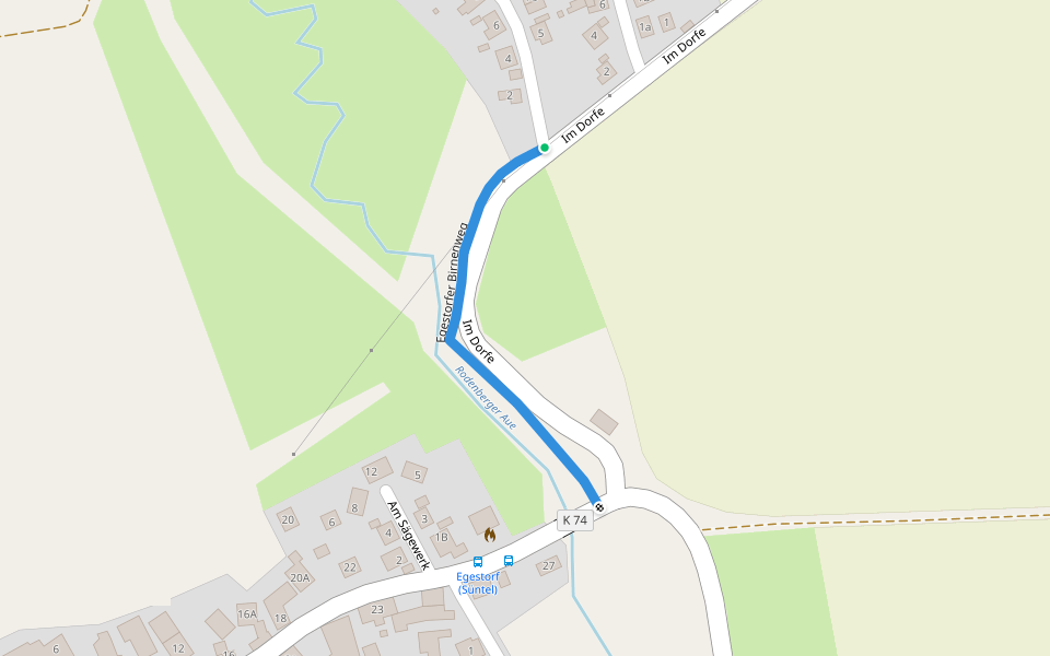 Egestorfer Birnenweg walking route map in Bad Münder am Deister