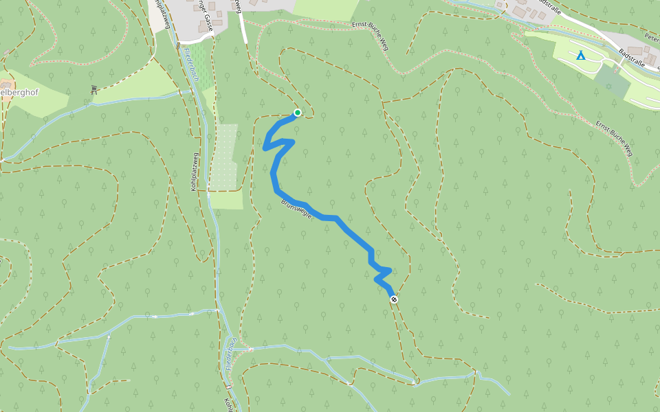 Brunswegle walking route map in Sulzburg