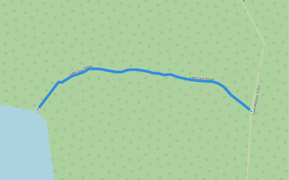 Lake Seal Route walking route map in Mount Field