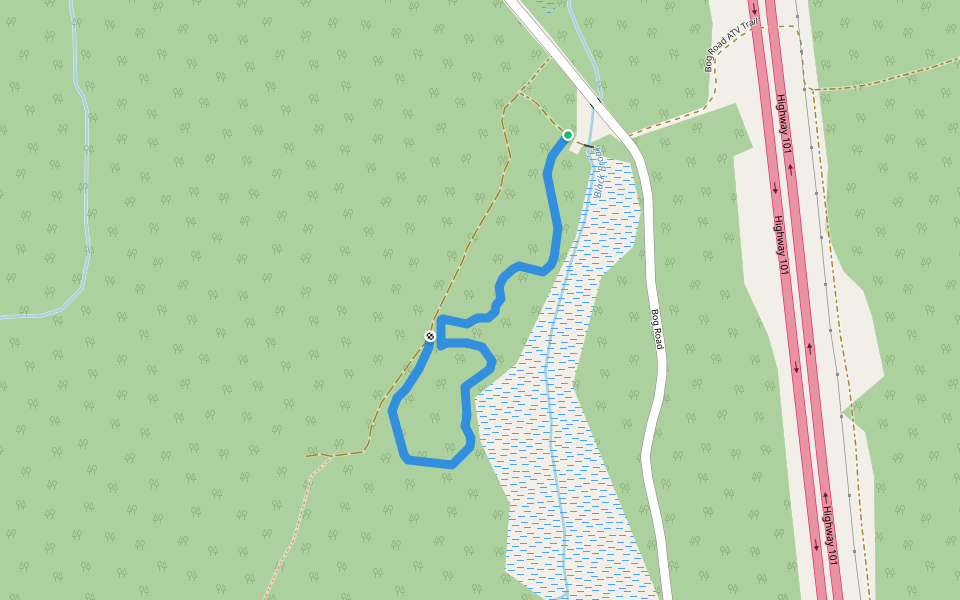 Laurie Saulnier Memorial Trail walking route map in Falmouth