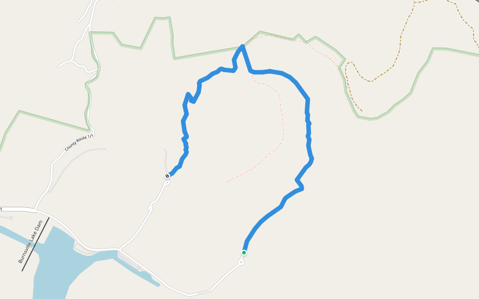 Riffle Run Trail walking route map in Orlando