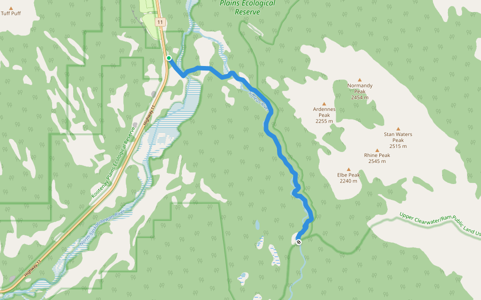 Siffleur Falls Trail