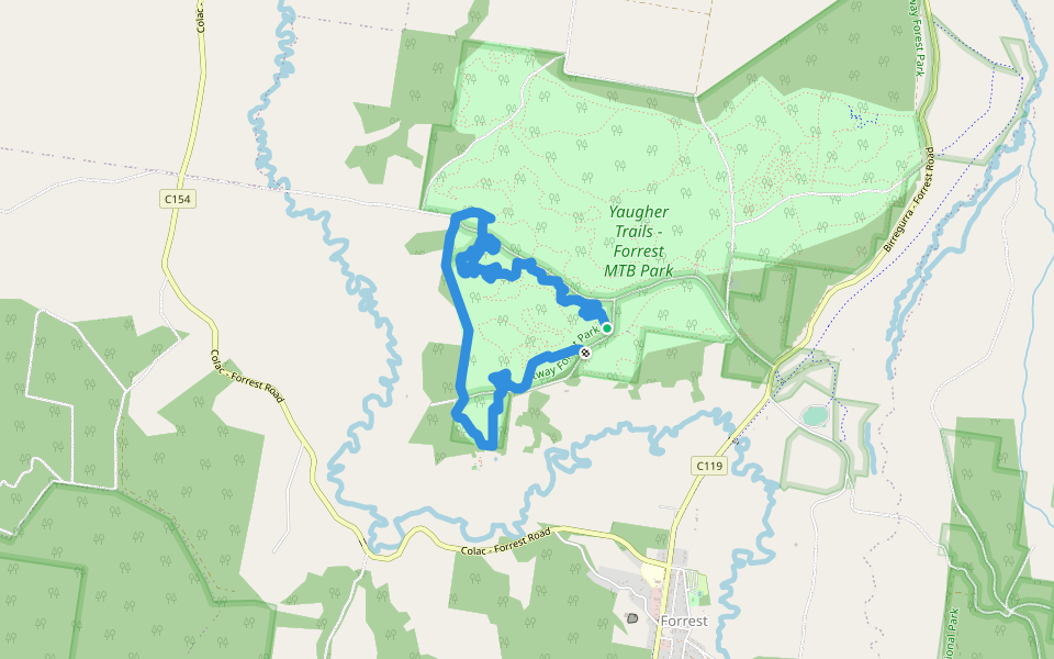 Vista walking route map in Forrest