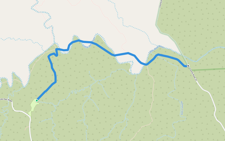 Trail G - Wild Horse Trail walking route map in Quitaque