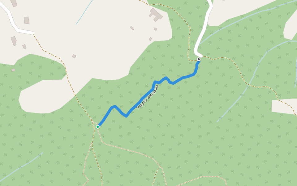 Trappola vietnamita walking route map in Arezzo