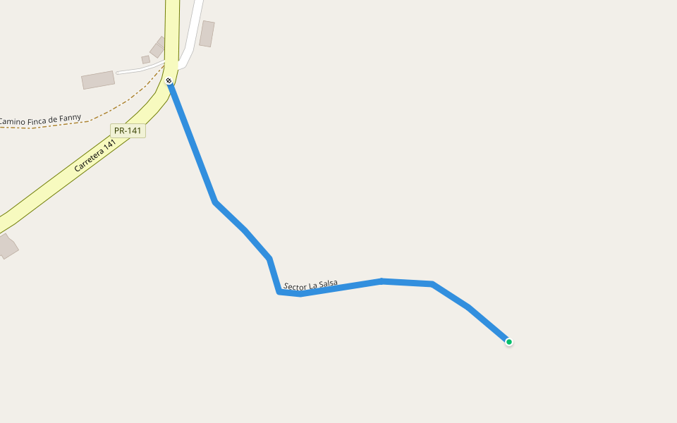 Sector la Salsa walking route map in Florida