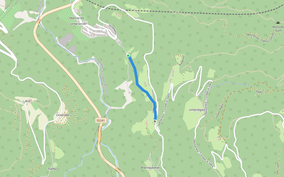 Alpine Pearls - 1 walking route map in San Vito